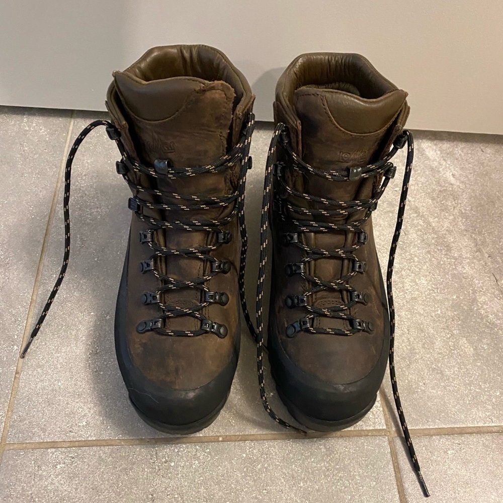 Lomer brown leather woman’s trekking boots